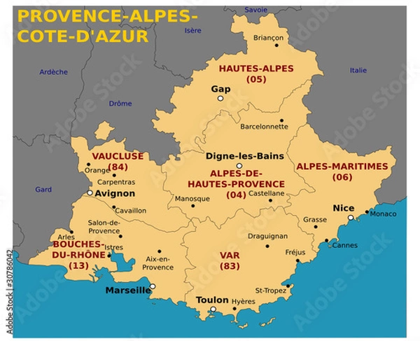 Fototapeta Région PACA