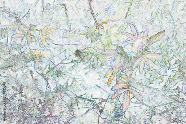 Fototapeta abstract floral background in pastel colors