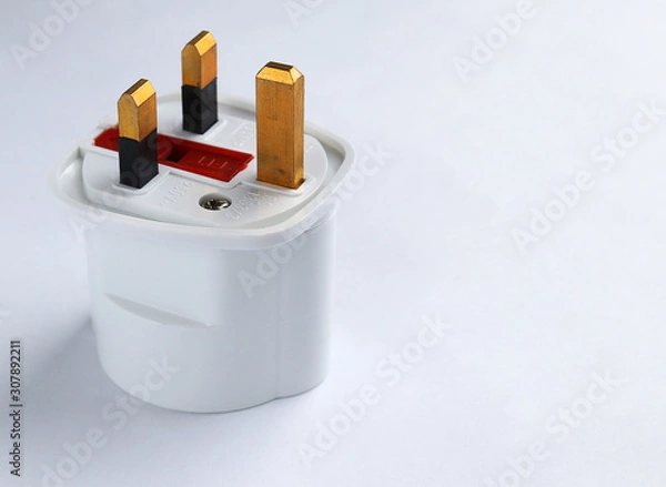 Fototapeta Adapter tee on white background