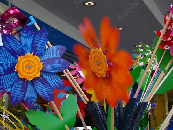 Obraz windrad in bewegung