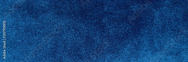 Obraz Background and texture of blue velvet fabric. Color Classic Blue. Banner...
