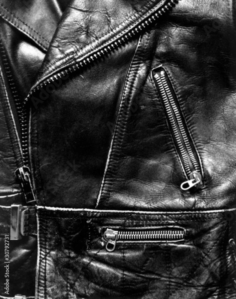 Obraz Lederjacke - Ausschnitt