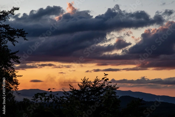 Fototapeta Mountain Sunset
