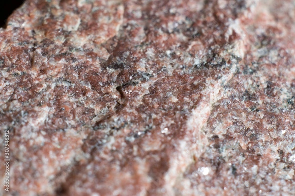 Fototapeta Grey and pink stone macro surface photo with place for your design, close up photo of nature mineral material 