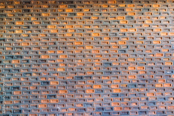 Obraz Colorful red bricks wall