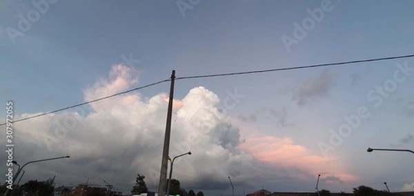 Fototapeta sunset in mountains