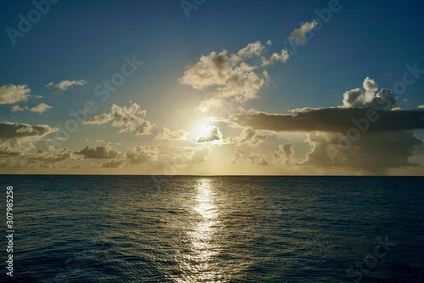 Obraz 島の夕焼け