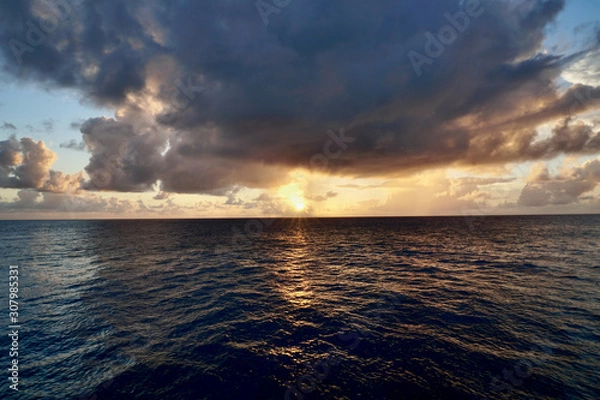 Obraz 島の夕焼け