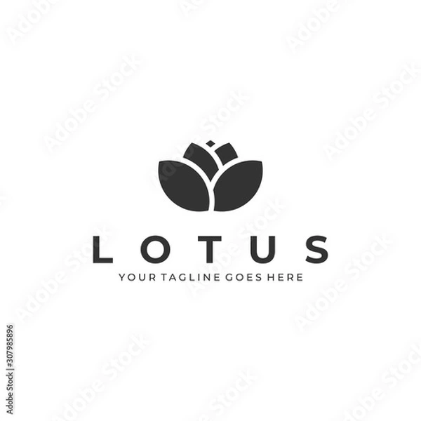 Fototapeta Lotus Flower Illustration Vector Template