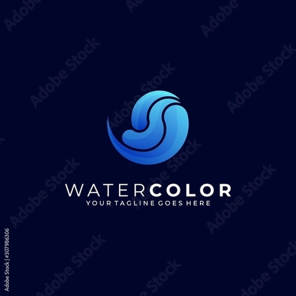 Obraz Water Abstract Illustration Vector Template