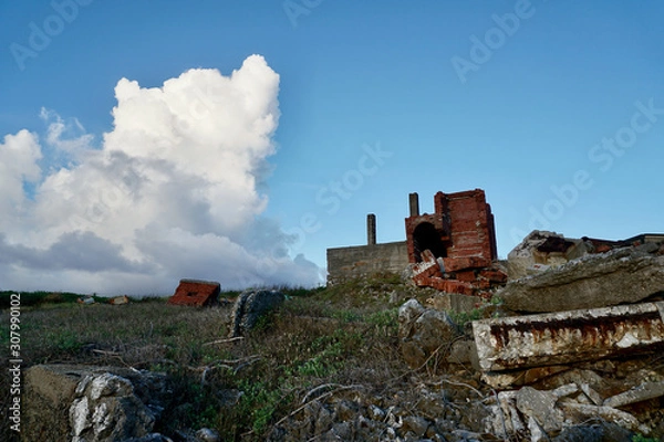 Obraz 廃れたレンガの建物