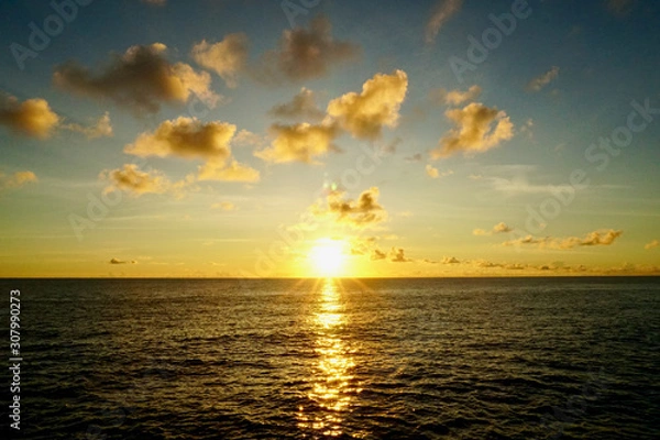 Obraz 島の夕焼け