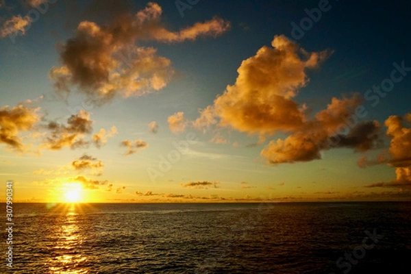 Obraz 島の夕焼け