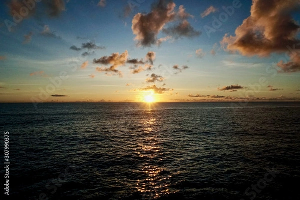 Obraz 島の夕焼け