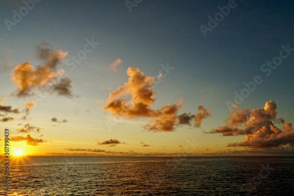 Obraz 島の夕焼け