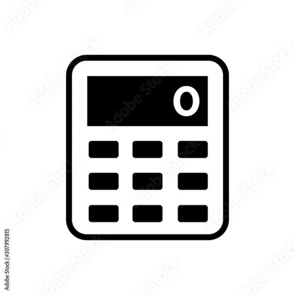 Fototapeta Calculator icon vector in trendy style