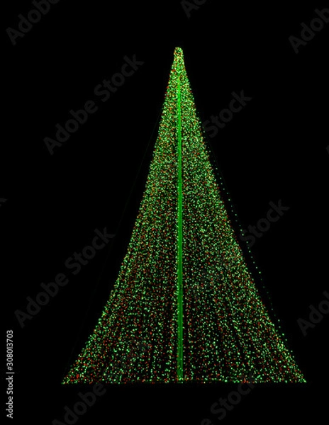 Obraz abstract christmas tree