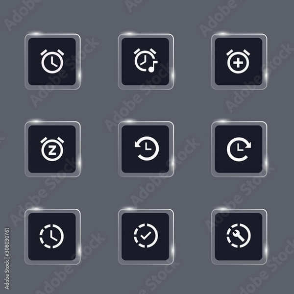 Obraz glass button