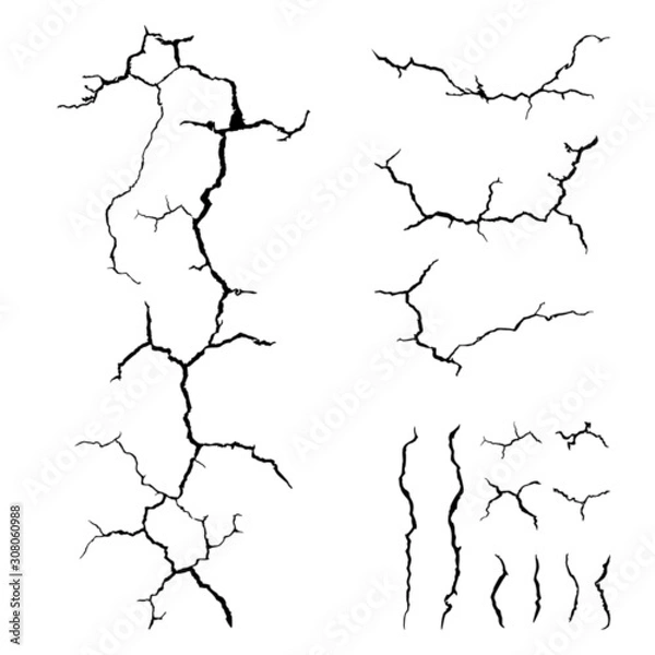 Obraz cracks ground for abstract background