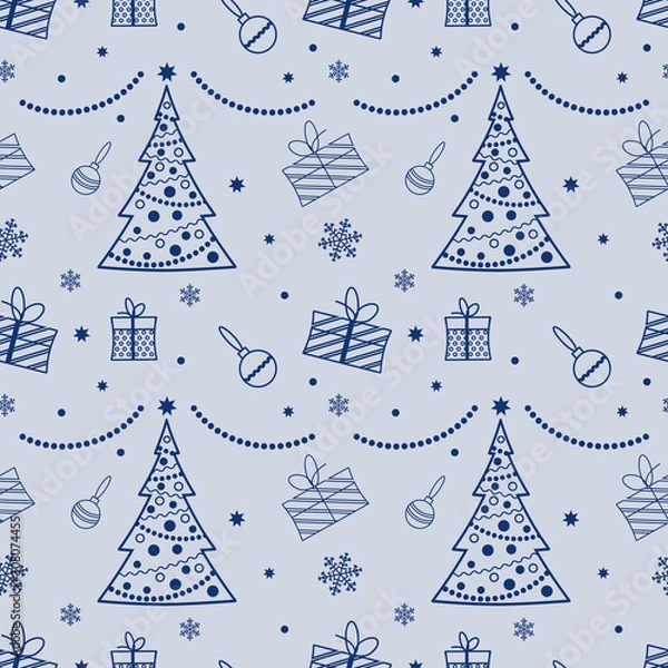Fototapeta christmas tree pattern