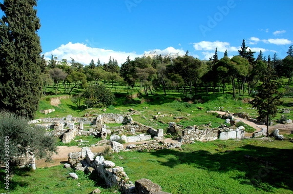 Obraz ancient ruins in athens