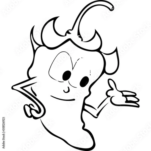 Fototapeta Datil Pepper man