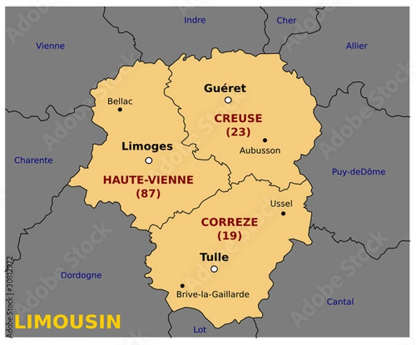 Obraz Région Limousin