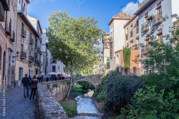 Obraz Ancient Bridge downtown Granada
