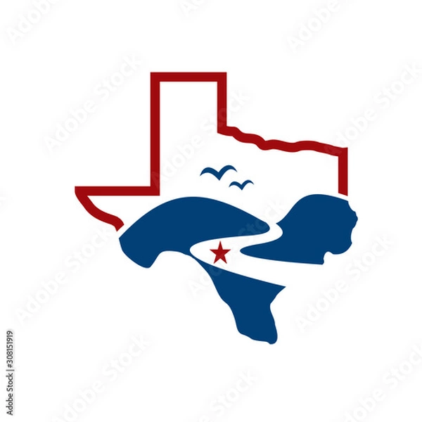 Obraz Texas Hills Logo