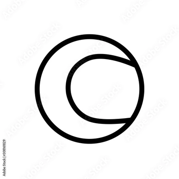 Fototapeta Tennis Ball icon vector design template on white background