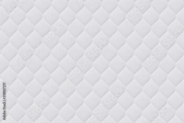Fototapeta close up of white mattress bedding pattern background