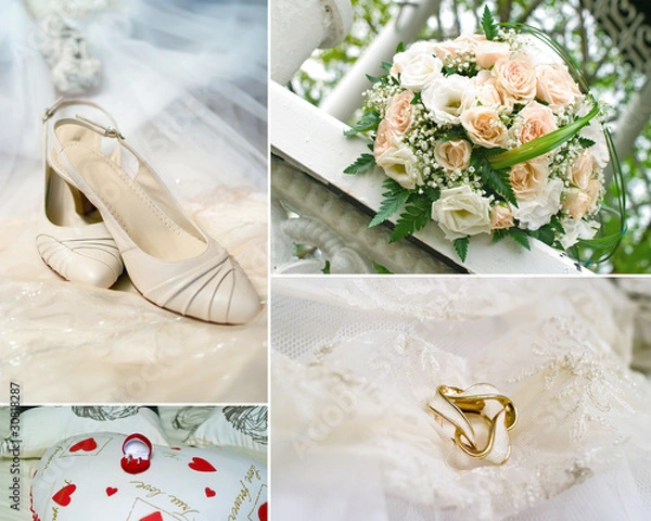 Obraz Wedding collage