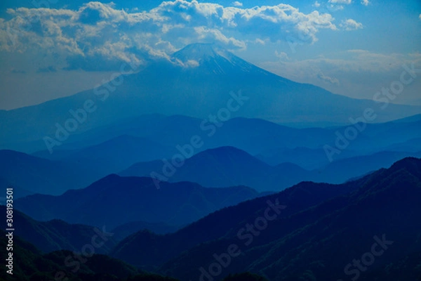 Obraz 蛭ヶ岳、丹沢山、塔ノ岳 63