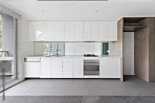 Obraz Empty and unfurnished brand new apartment