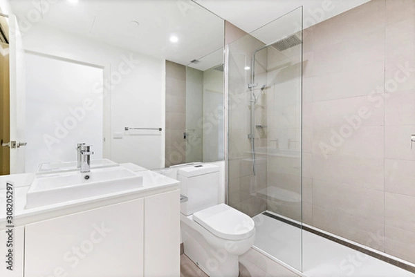 Obraz Empty and unfurnished brand new apartment