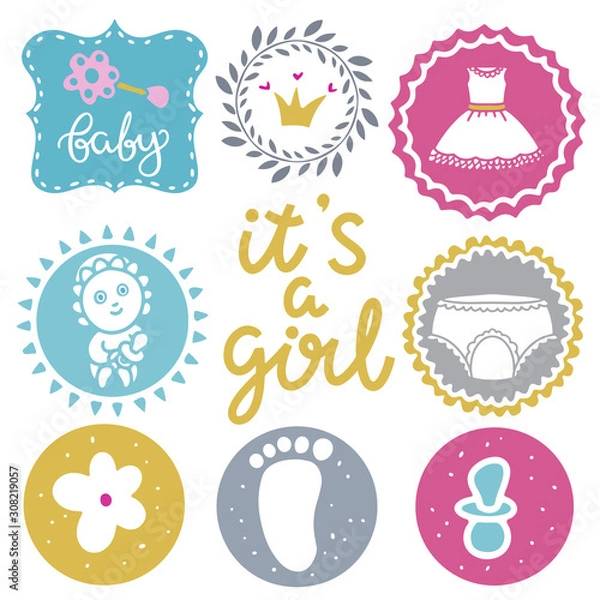 Fototapeta Baby icons set