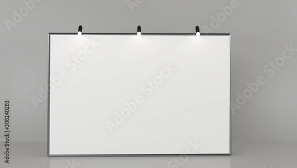 Fototapeta Pop Up basic unit Advertising banner media display backdrop. 3d illustration
