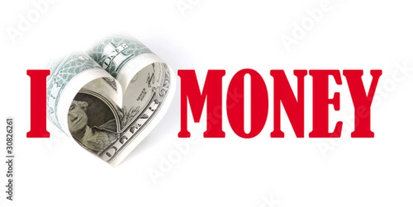 Obraz Kocham pieniądze