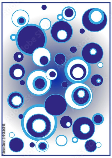 Obraz Aqua Bubbles Background