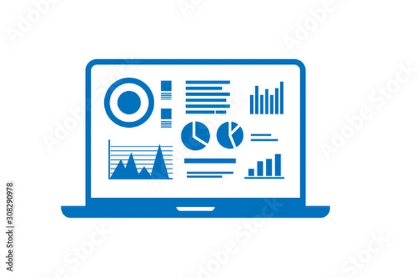 Obraz dashboard icon vector 
