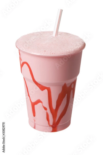 Obraz Strawberry milk shake