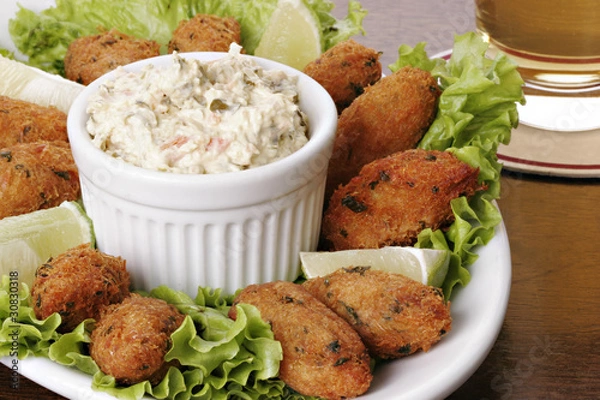 Obraz Portuguese cod fish croquettes