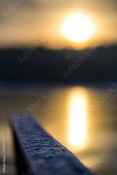 Fototapeta snow in the morning