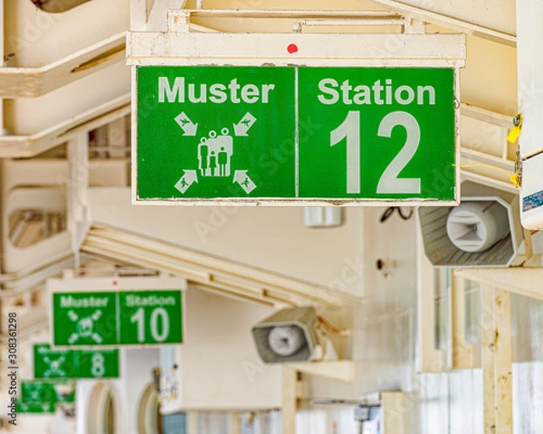 Obraz Muster station on cruise ship