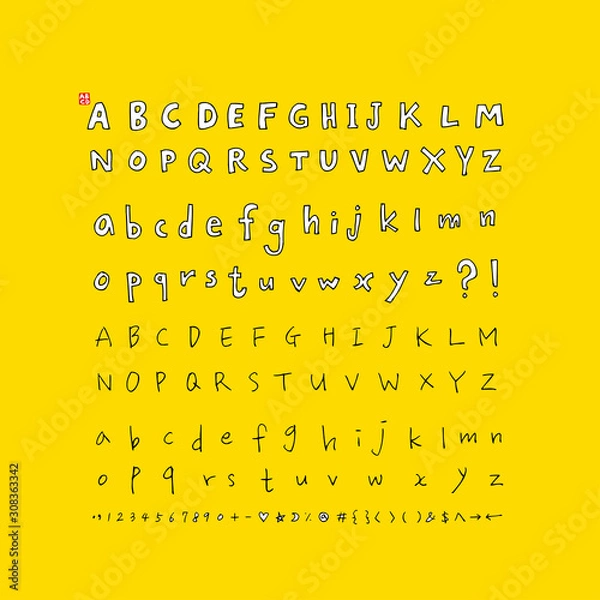 Obraz 알파벳 일러스트