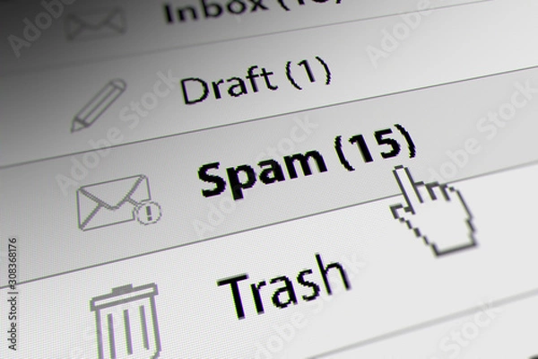 Obraz Spam Mail with Notification. 