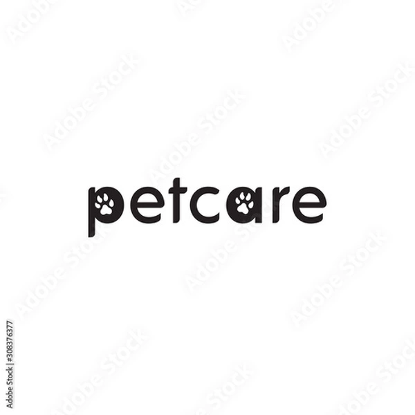 Obraz Logo Design Concept about Pet Care Services