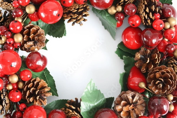 Obraz Winter holiday wreath