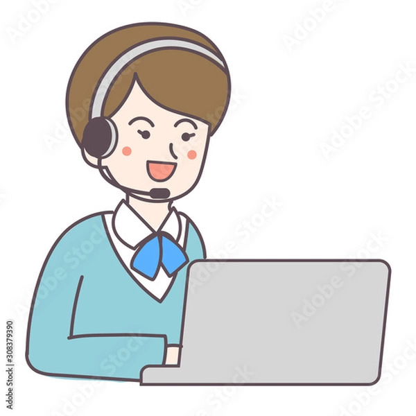 Obraz オペレータ　女性