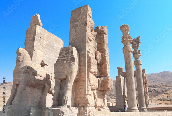 Fototapeta Gate of All Nations in ancient city Persepolis, Iran